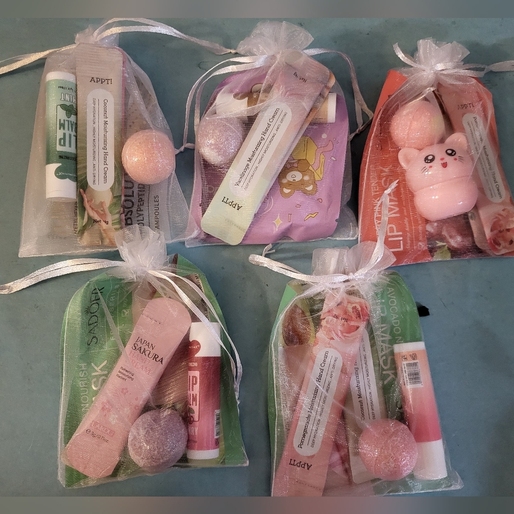 5 Assorted Lip Balm and Skincare Gift Sets